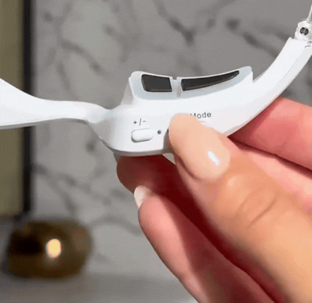 Place the device on, turn it on, and choose your preferred setting.